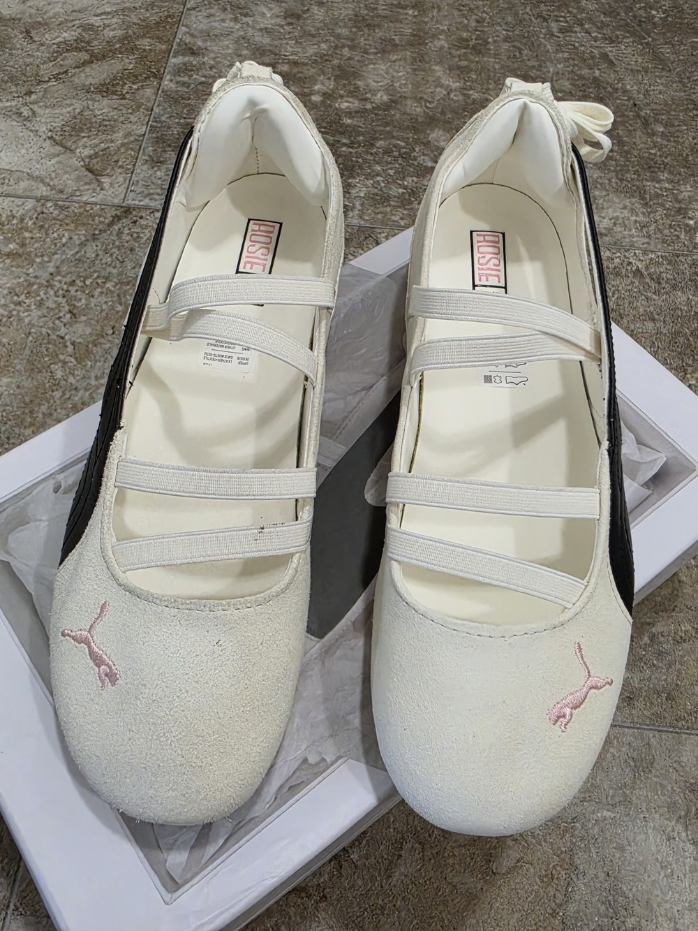 PUMA x ROSÉ Speedcat Ballet SD – Warm White/Black/Frosty Pink (Women's Size 9) - Picture 3 of 14